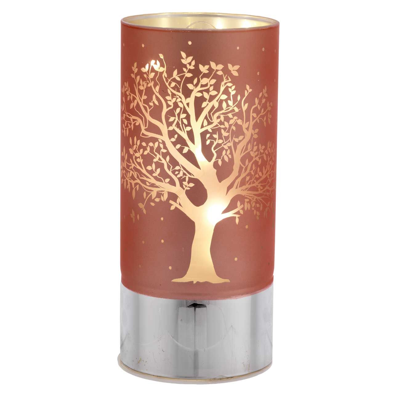 LAMPADA 9x20 DECORAZIONE ALBERO ROSA